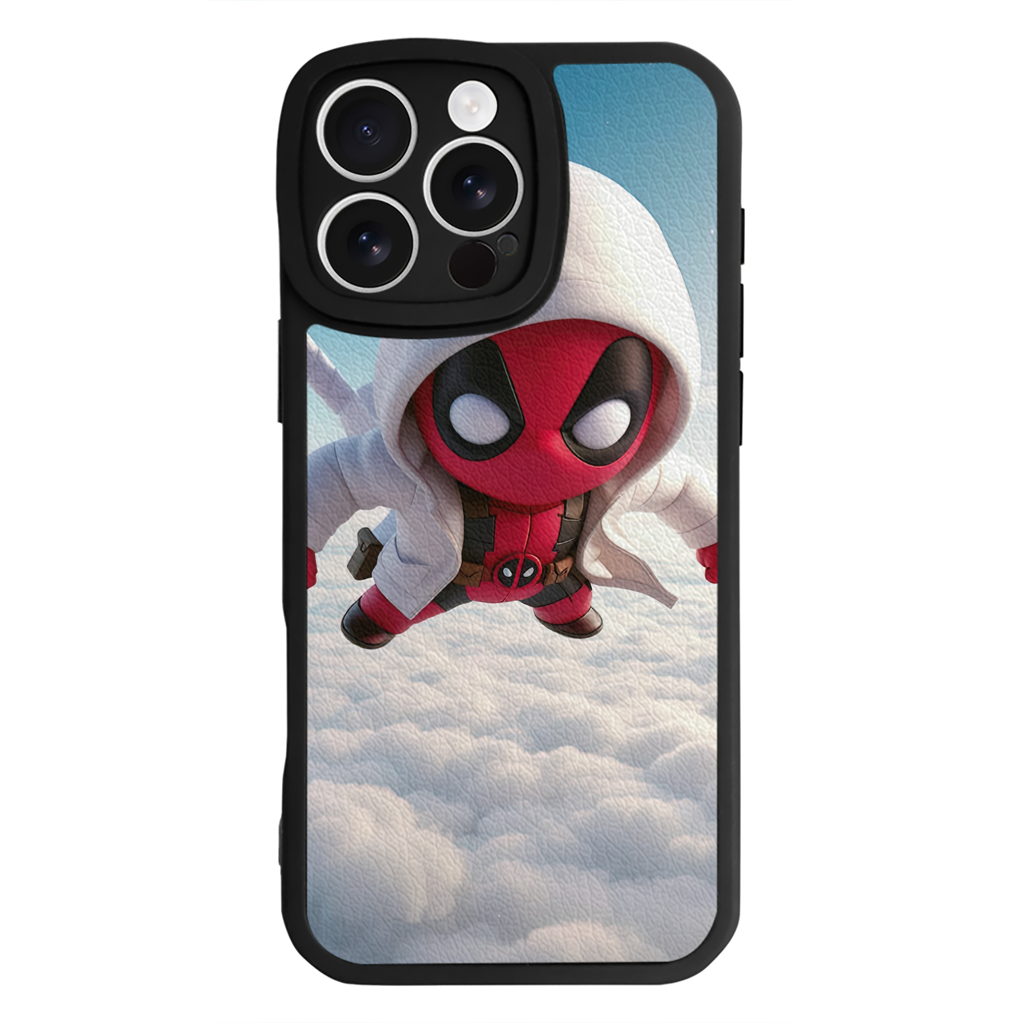 （画像用） Deadpool デッドプール 【iPhone 16シリーズ対応】シリコンスマホケース（レザー調） 材質：シリコン